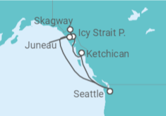 Itinerario del Crucero Alaska - Norwegian Cruise Line