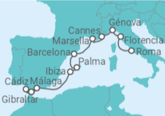 Itinerario del Crucero España - Norwegian Cruise Line