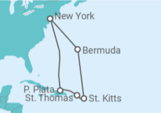 Itinerario del Crucero Islas Vírgenes - Eeuu - Norwegian Cruise Line