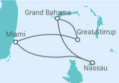 Itinerario del Crucero Bahamas - Norwegian Cruise Line