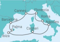 Itinerario del Crucero Francia - Norwegian Cruise Line