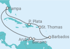 Itinerario del Crucero Aruba, Barbados, Islas Vírgenes - Eeuu - Norwegian Cruise Line