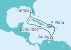 Itinerario del Crucero Aruba, Jamaica - Norwegian Cruise Line