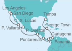 Itinerario del Crucero México - Norwegian Cruise Line