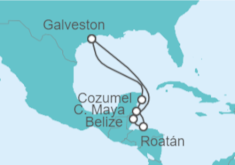 Itinerario del Crucero Belice, Honduras, México - Princess Cruises