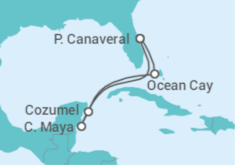 Itinerario del Crucero México TI - MSC Cruceros