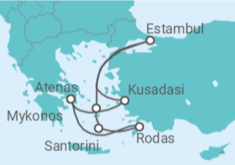 Itinerario del Crucero Turquía, Grecia - Norwegian Cruise Line