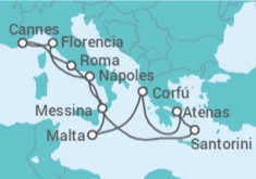 Itinerario del Crucero Grecia, Malta, Italia, Francia - Norwegian Cruise Line