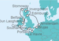 Itinerario del Crucero Francia, Bélgica, Holanda, Reino Unido - Norwegian Cruise Line