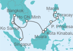 Itinerario del Crucero Tailandia, Vietnam, Malasia - Norwegian Cruise Line