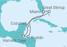 Itinerario del Crucero Honduras, México - Norwegian Cruise Line