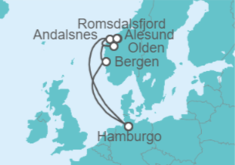 Itinerario del Crucero Alemania, Noruega - Cunard