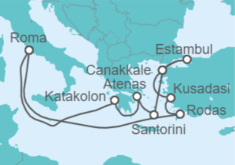 Itinerario del Crucero Grecia, Turquía - Cunard