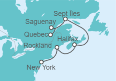 Itinerario del Crucero Canadá - Cunard