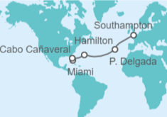 Itinerario del Crucero USA, Bermudas, Portugal - Cunard