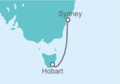 Itinerario del Crucero Australia - Cunard