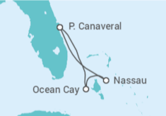 Itinerario del Crucero Bahamas - MSC Cruceros