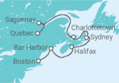 Itinerario del Crucero USA, Canadá - Norwegian Cruise Line