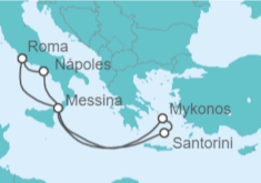 Itinerario del Crucero Italia, Grecia - Royal Caribbean