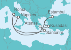 Itinerario del Crucero Italia, Grecia, Turquía - Royal Caribbean