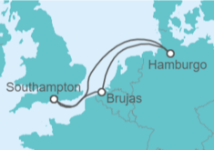 Itinerario del Crucero Alemania, Bélgica - Royal Caribbean