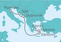 Itinerario del Crucero Croacia, Grecia - Royal Caribbean