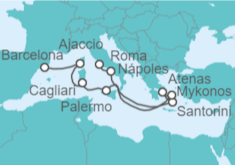 Itinerario del Crucero Francia, Italia, Grecia - Royal Caribbean