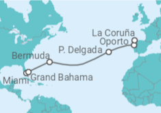 Itinerario del Crucero Bermudas, Portugal - Royal Caribbean