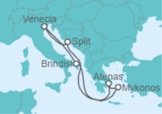 Itinerario del Crucero Croacia, Italia, Grecia - MSC Cruceros