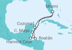 Itinerario del Crucero Honduras, México - Norwegian Cruise Line