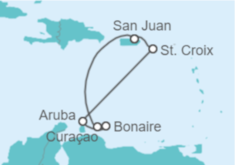 Itinerario del Crucero Aruba, Curaçao - Royal Caribbean