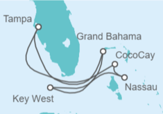 Itinerario del Crucero Bahamas, USA - Royal Caribbean