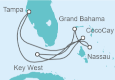 Itinerario del Crucero Bahamas, USA - Royal Caribbean