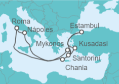 Itinerario del Crucero Grecia, Turquía, Italia - Celebrity Cruises