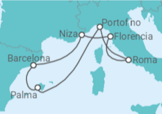 Itinerario del Crucero Francia, Italia, España - Celebrity Cruises