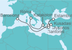 Itinerario del Crucero Grecia, Turquía - Celebrity Cruises