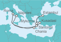 Itinerario del Crucero Grecia, Turquía, Italia - Celebrity Cruises