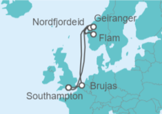 Itinerario del Crucero Noruega, Bélgica - Celebrity Cruises