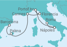 Itinerario del Crucero Italia, Francia, España - Celebrity Cruises