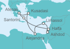 Itinerario del Crucero Turquía, Egipto, Chipre, Israel, Grecia - Celebrity Cruises