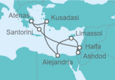 Itinerario del Crucero Turquía, Egipto, Chipre,  Grecia - Celebrity Cruises