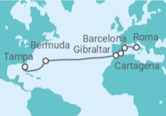 Itinerario del Crucero Bermudas, Gibraltar, España - Celebrity Cruises