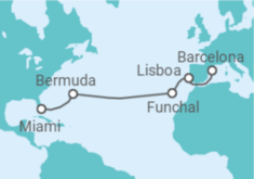 Itinerario del Crucero Portugal, Bermudas - Celebrity Cruises