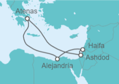 Itinerario del Crucero  Egipto, Grecia - Celebrity Cruises