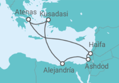 Itinerario del Crucero  Egipto, Turquía, Grecia - Celebrity Cruises