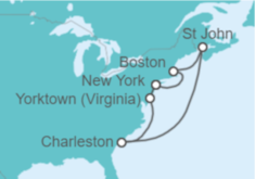 Itinerario del Crucero USA - Princess Cruises