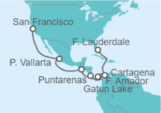 Itinerario del Crucero México, Costa Rica, Panamá, Colombia - Princess Cruises