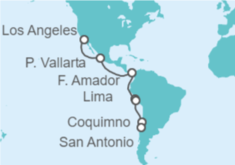 Itinerario del Crucero México, Panamá - Princess Cruises