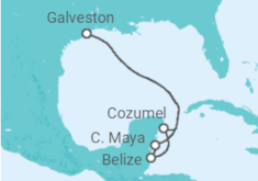 Itinerario del Crucero Belice, México - Princess Cruises