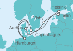 Itinerario del Crucero Dinamarca, Suecia, Estonia, Finlandia - Cunard